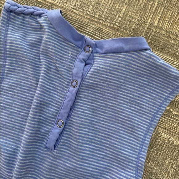 Miki Miette purple stripe romper 4 - Picture 7 of 8